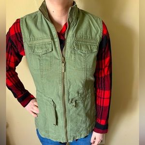 Olive Green Vest xs